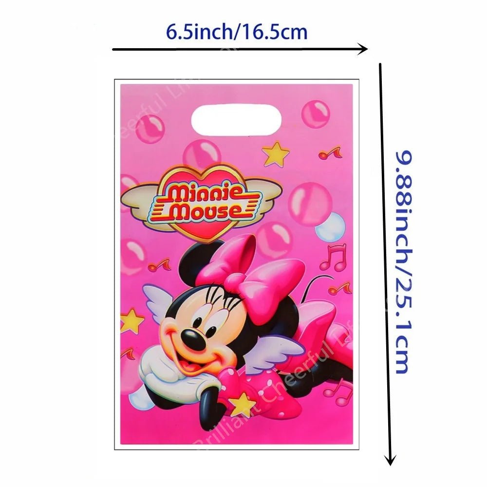 Disney Minnie Mouse Gift Bag Theme Birthday Party Decoration Candy Box Packaging Biscuit Storage Supplies Decorative Backpack - Kaiju Mafia