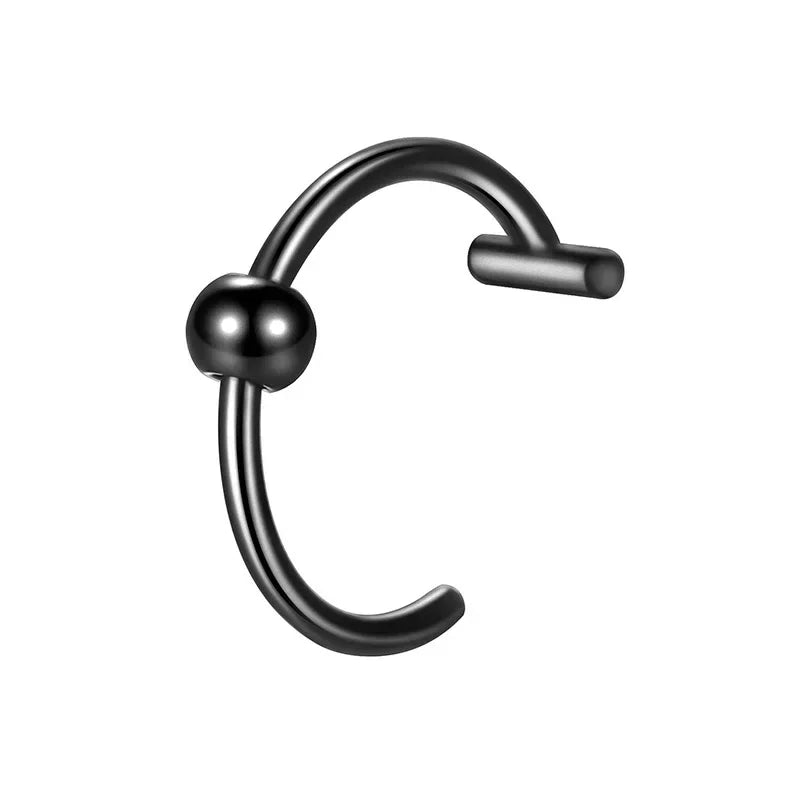 1Pc Stainless Steel Fake Nose Ring Hoop Septum Rings C Clip Lip Ring Earring Fake Nose Piercing Women Body Jewelry Non - Pierced - Kaiju Mafia