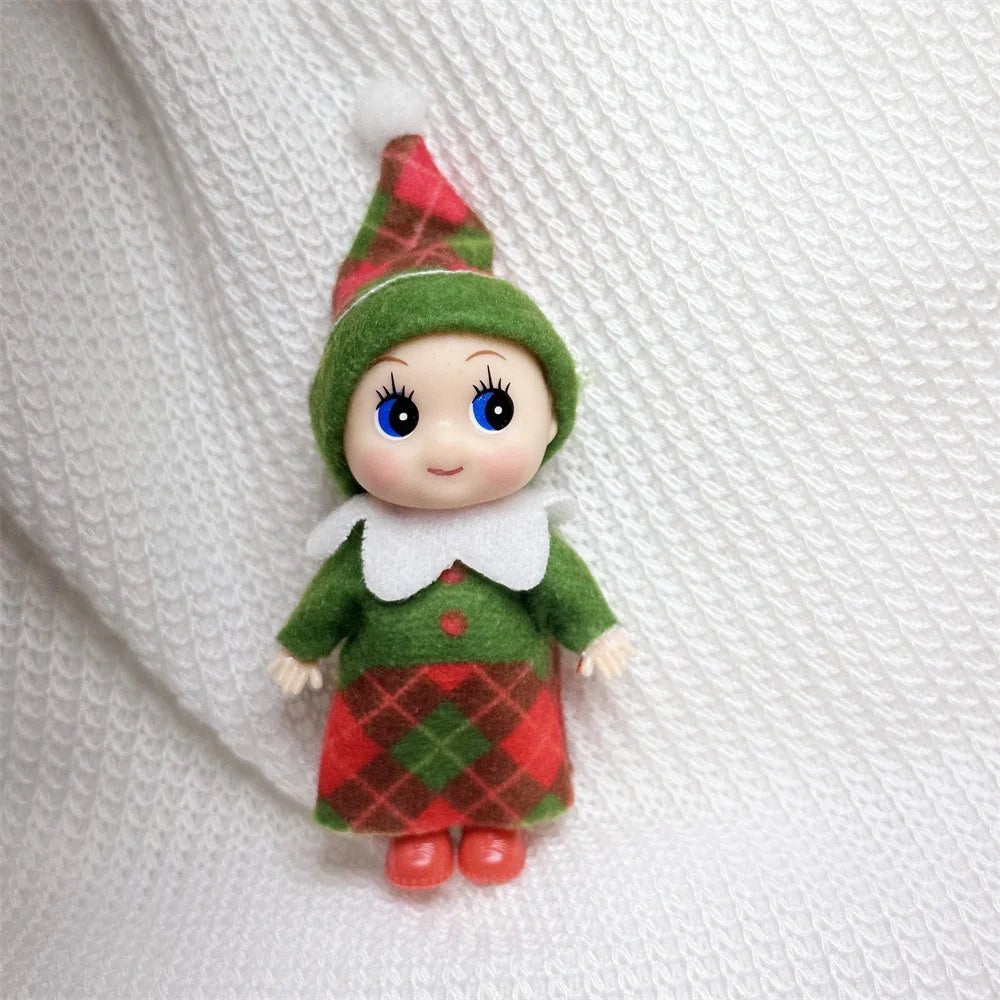 Christmas Mini Baby Elf Dolls Todder Elves Shining Kindness Craft Babies Doll Toy Decoration On The Shelf Gift For Girl Boy Kid - Kaiju Mafia