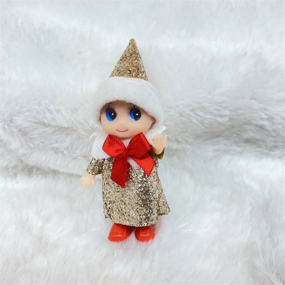 Christmas Mini Baby Elf Dolls Todder Elves Shining Kindness Craft Babies Doll Toy Decoration On The Shelf Gift For Girl Boy Kid - Kaiju Mafia