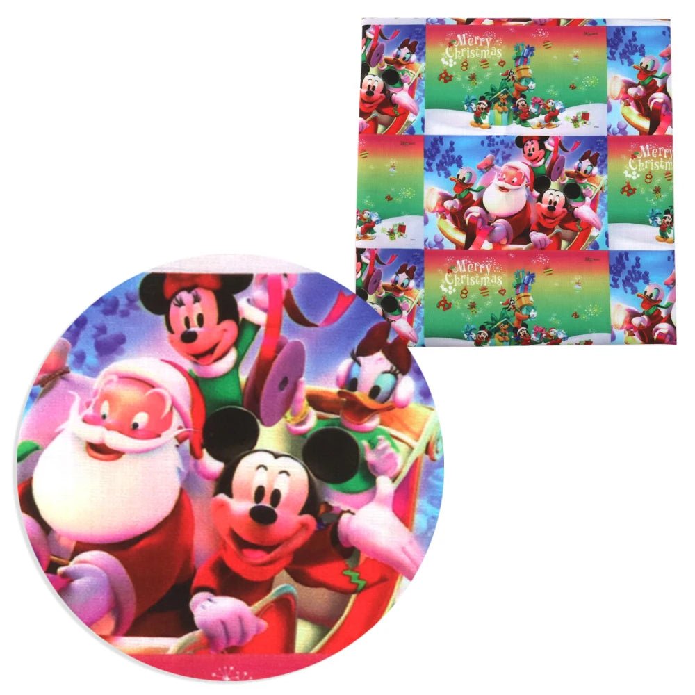 Disney Christmas Princess 50*145cm 100% Cotton Fabric Sewing Quilting Fabric Needlework Material DIY Handmade Patchework - Kaiju Mafia
