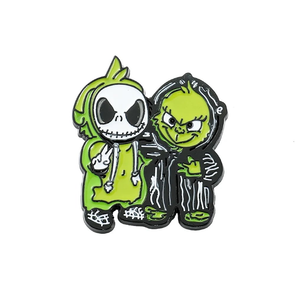 Disney The Nightmare Before Christmas Enamel Pin Cartoon Figure Sally Jack Skellington Metal Badge Brooch Kawaii Accessories - Kaiju Mafia