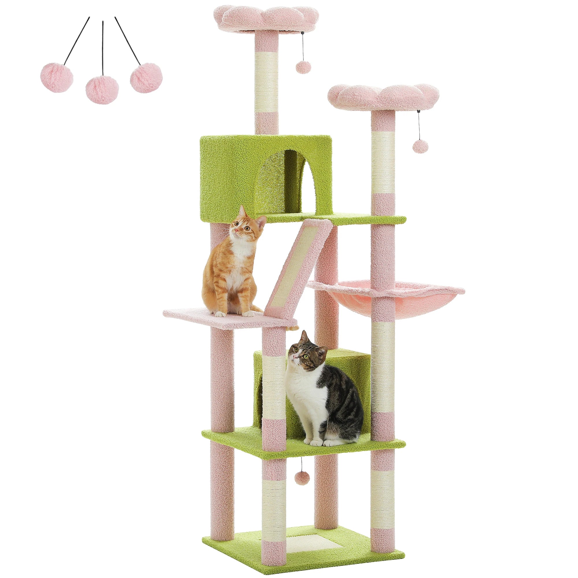 Ultimate Indoor Cat Tower - Multi-Level Plush Condo with Scratching Posts and Caves - Kaiju Mafia