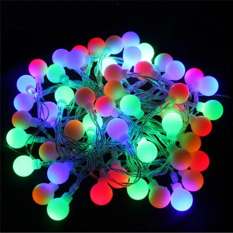 ECLH 5M/10M 100 LED Garland String Fairy Ball Light For Wedding Christmas Holiday Decoration Lamp Festival Outdoor Lighting 220V - Kaiju Mafia