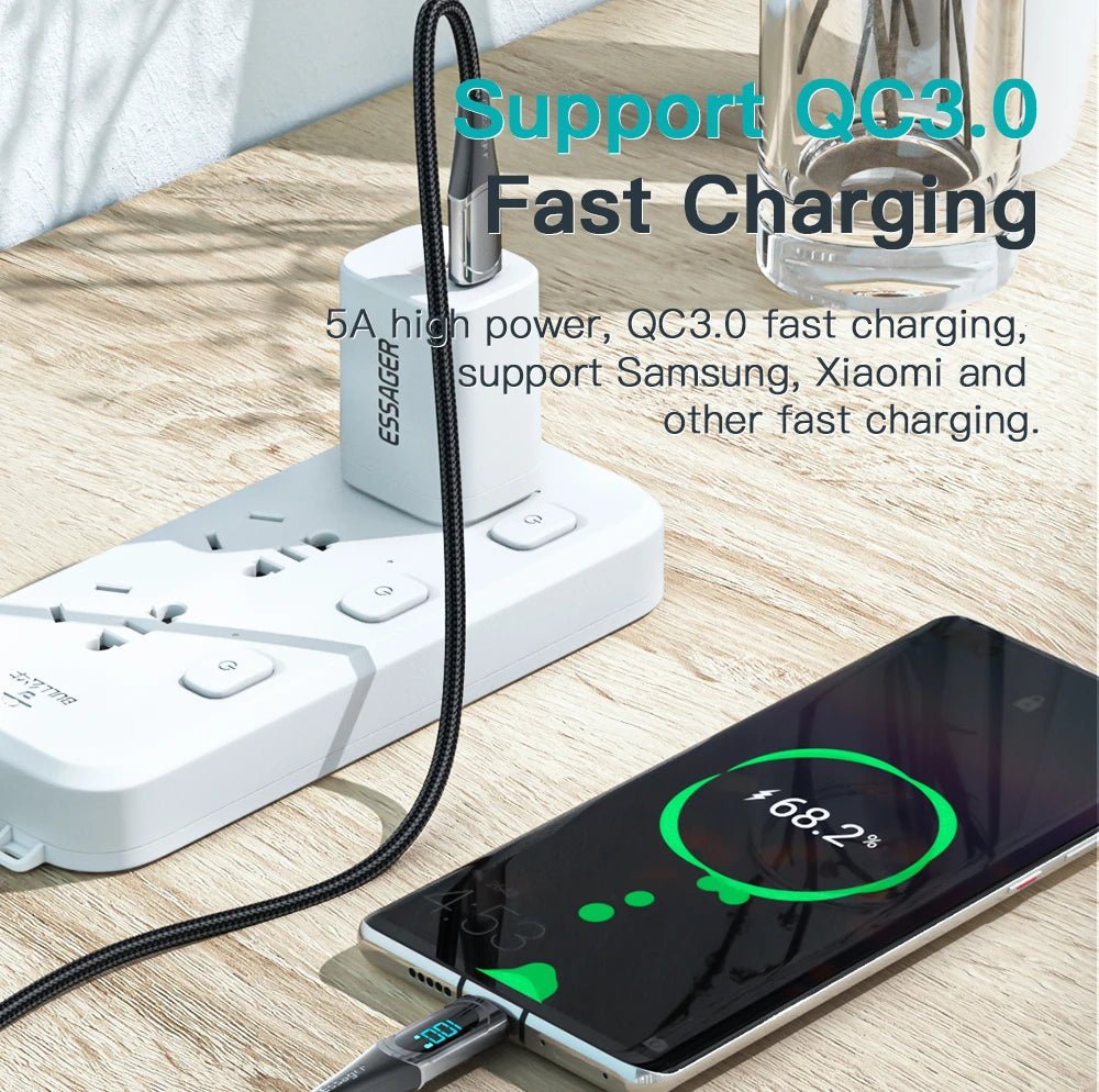 Essager 100W PD Fast Charging USB-C Cable - 2M - Kaiju Mafia