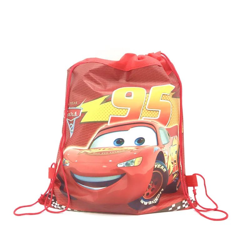 1pc Disney Cars Storage Bag Nonwoven Lightning McQueen Drawstring Bags Party Decoration Kids Birthday Christmas Gift Supplies - Kaiju Mafia