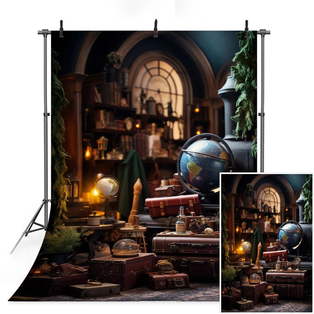 Magic Academy Vertical Section Backdrop Custom Hogwarts Theme Party Birthday Photography Poster Studio Decoration Background - Kaiju Mafia
