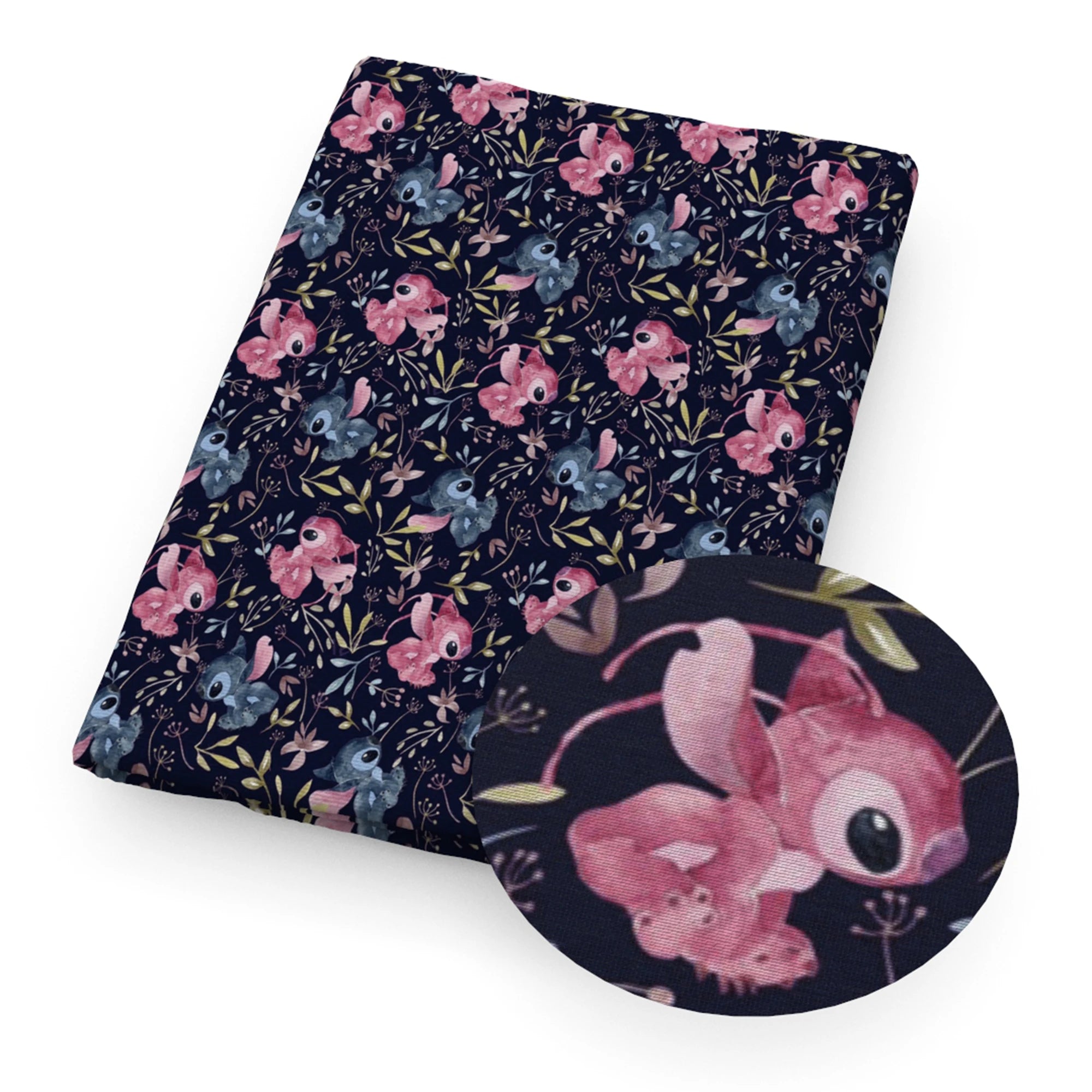 Disney Lilo and Stitch 50*145cm Polyester Cotton Fabric Sewing Quilting Fabric Needlework Material DIY Handmade - Kaiju Mafia