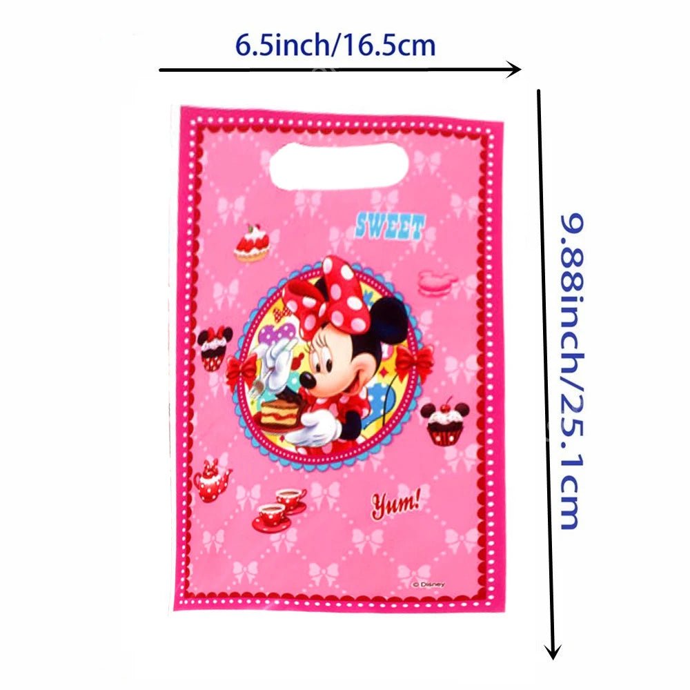 Disney Minnie Mouse Gift Bag Theme Birthday Party Decoration Candy Box Packaging Biscuit Storage Supplies Decorative Backpack - Kaiju Mafia
