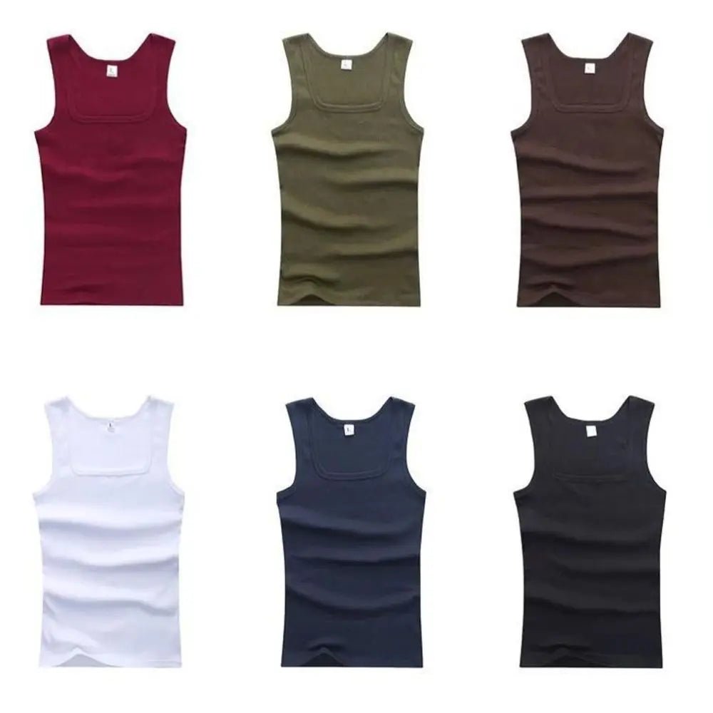 Hot Sale Summer Male clothes Women Basic Elastic tank top Pure Cotton Sleeveless Men&