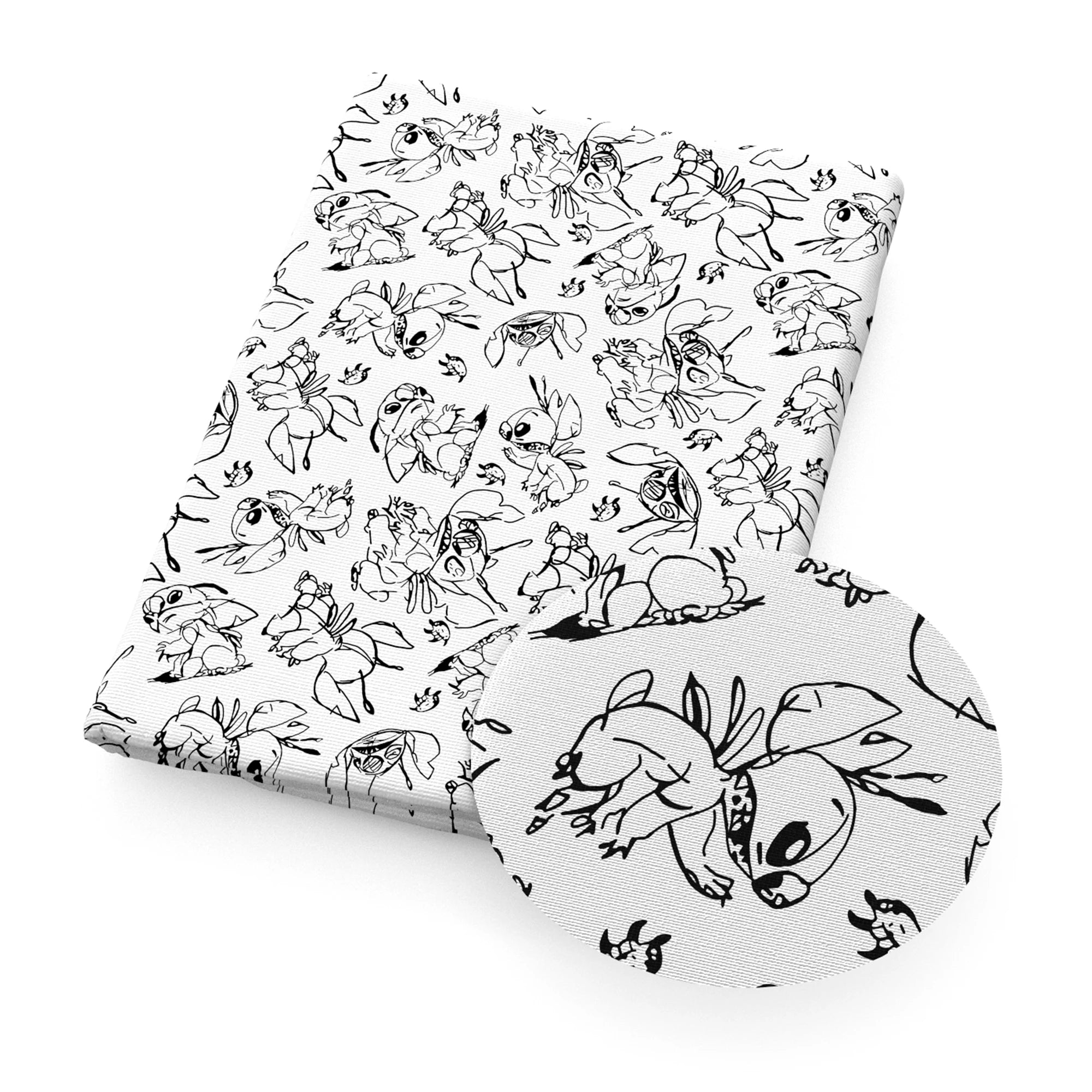 Disney Lilo and Stitch 50*145cm Polyester Cotton Fabric Sewing Quilting Fabric Needlework Material DIY Handmade - Kaiju Mafia