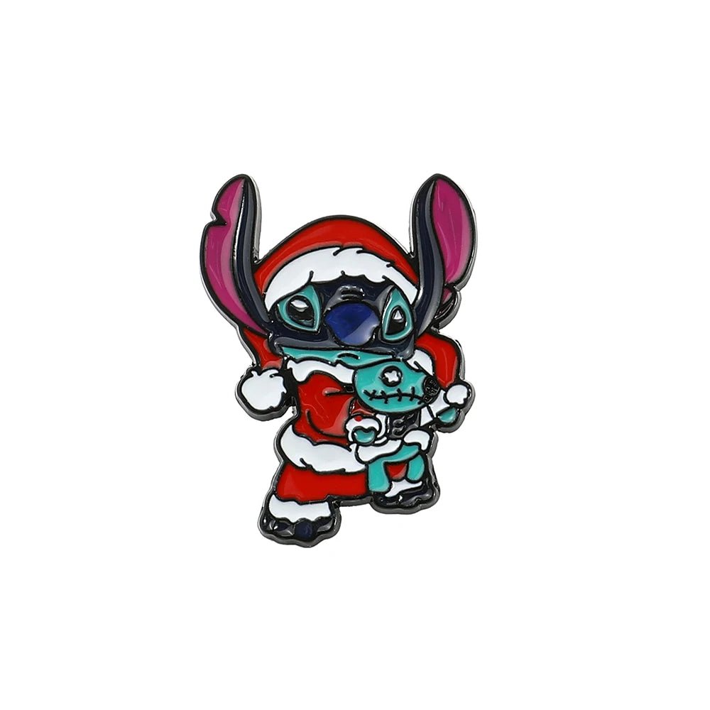 Disney Lilo & Stitch Brooches Cute Stitch Pin for Backpack Cartoon Anime Metal Badges for Bag Hat Accessories Christmas Gifts - Kaiju Mafia