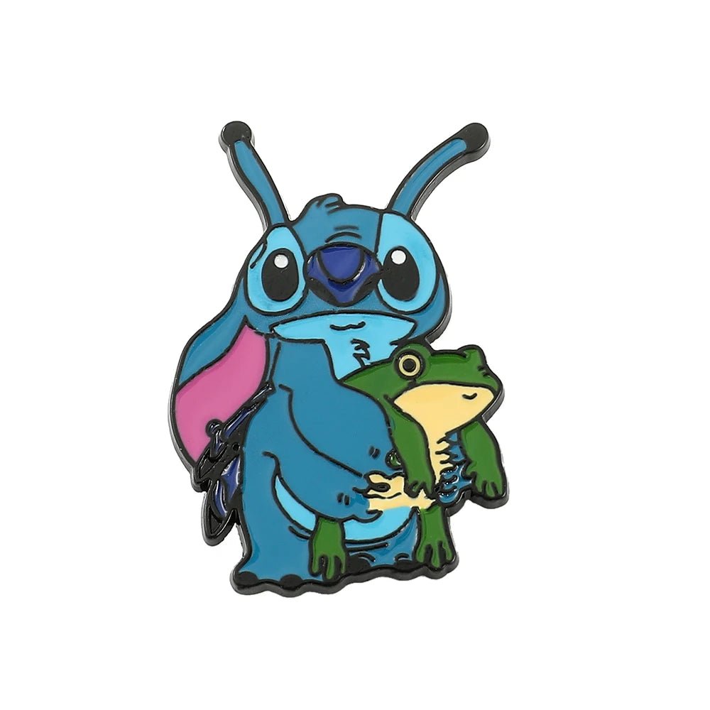 Disney Lilo & Stitch Brooches Cute Stitch Pin for Backpack Cartoon Anime Metal Badges for Bag Hat Accessories Christmas Gifts - Kaiju Mafia