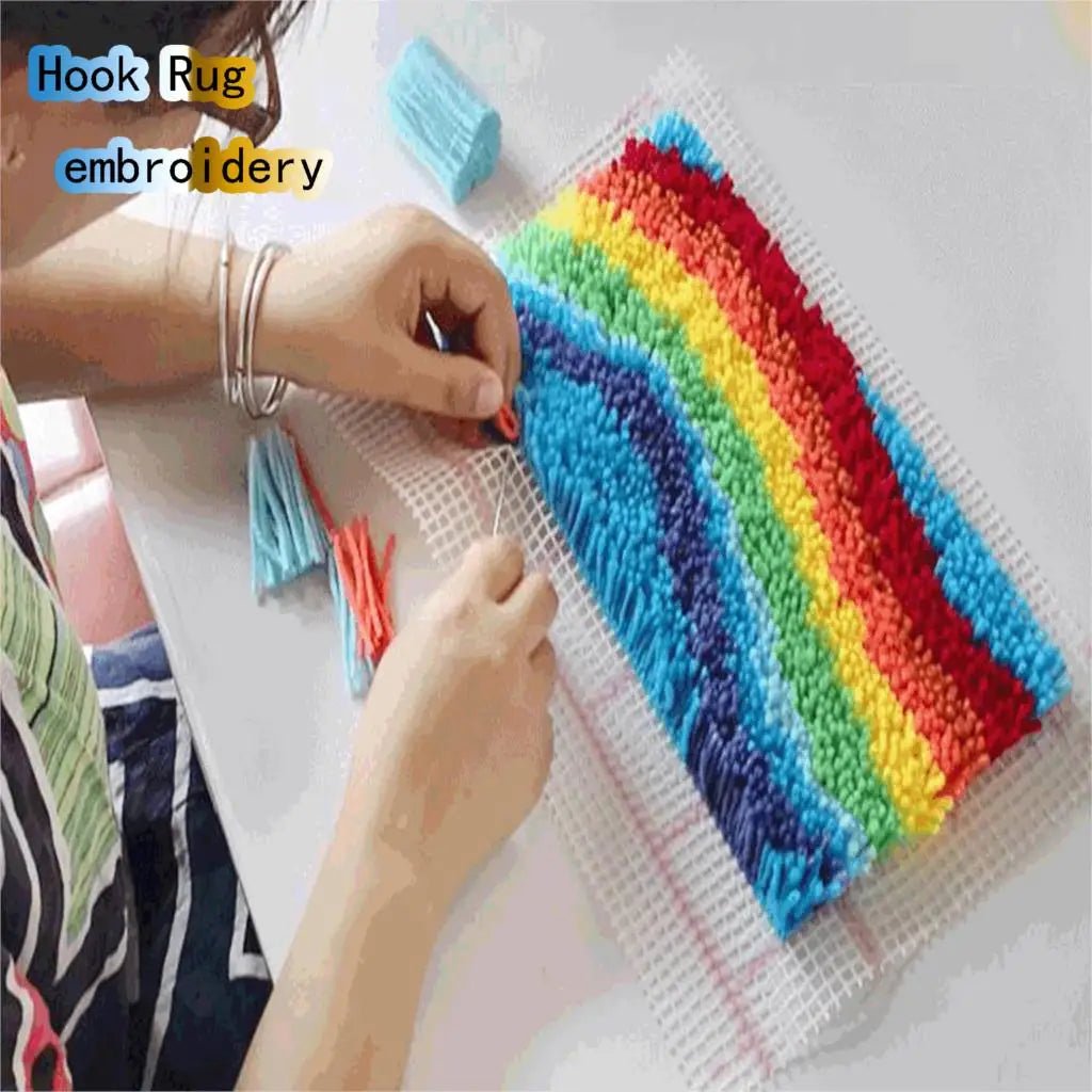 Snowman Elk Christmas Latch Hook Kits Smyrna Pillowcase Knot Pillow Package Latch Hook Kit Set For Needlework Embroidery Cushion - Kaiju Mafia