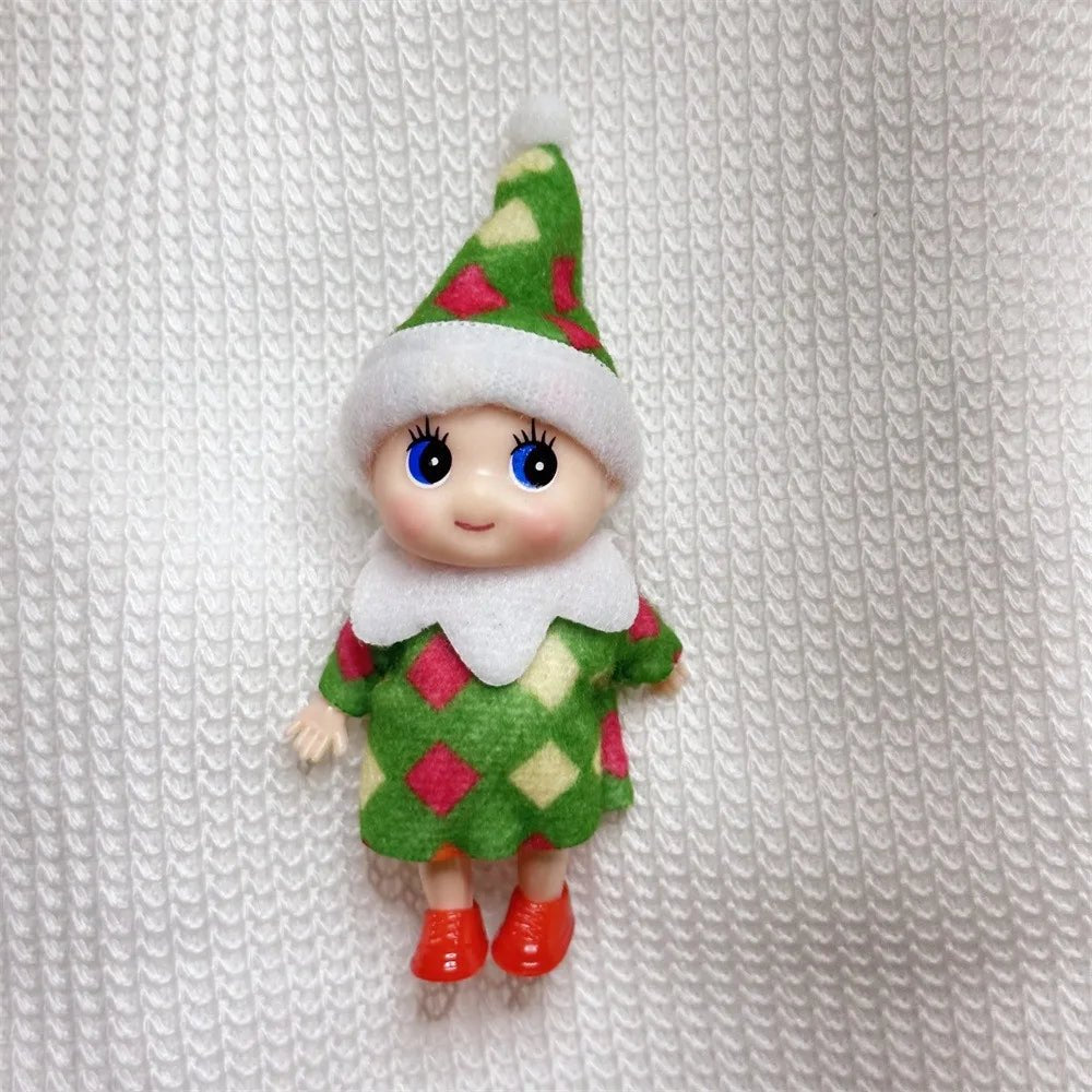 Christmas Mini Baby Elf Dolls Todder Elves Shining Kindness Craft Babies Doll Toy Decoration On The Shelf Gift For Girl Boy Kid - Kaiju Mafia