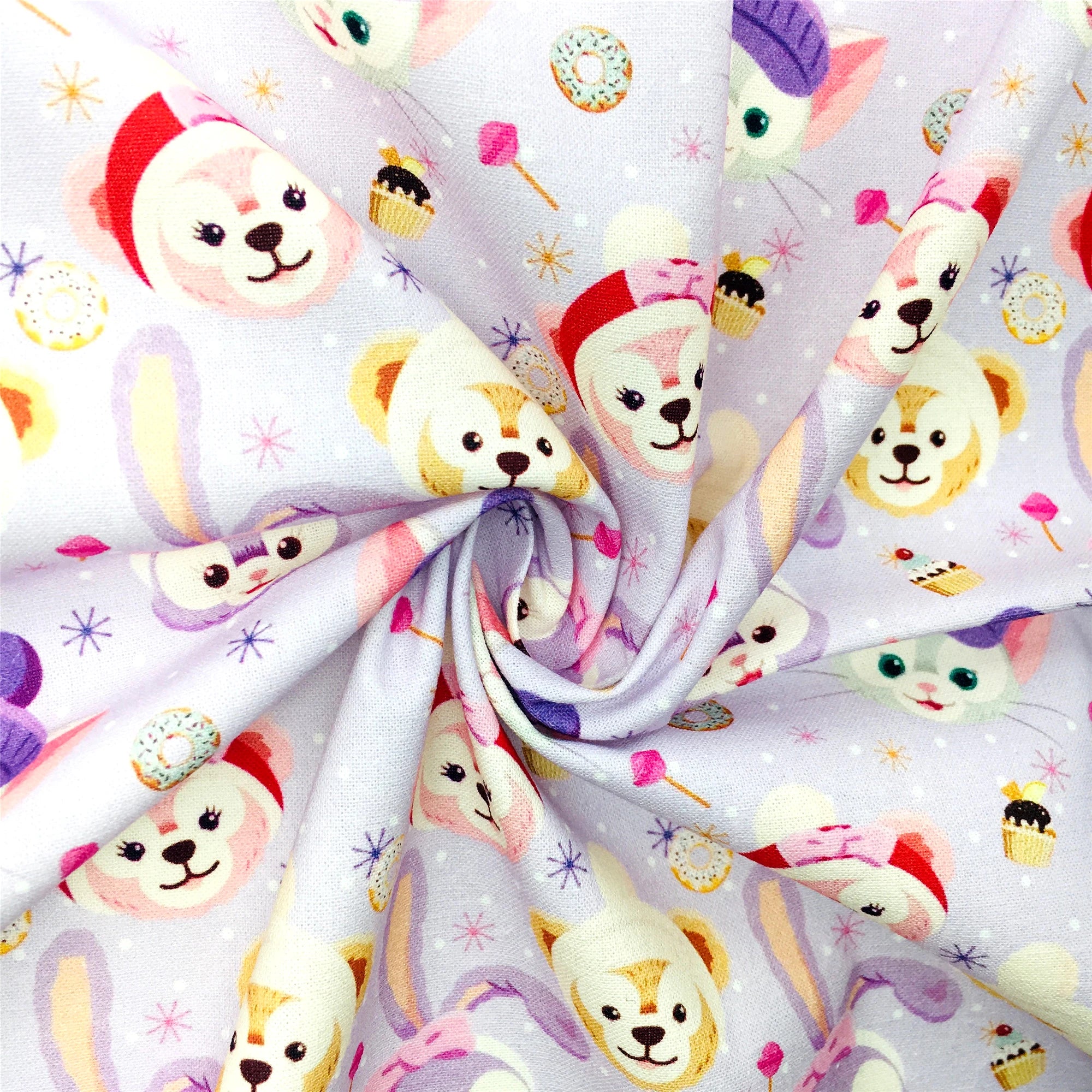 Disney Christmas Princess 50*145cm 100% Cotton Fabric Sewing Quilting Fabric Needlework Material DIY Handmade Patchework - Kaiju Mafia