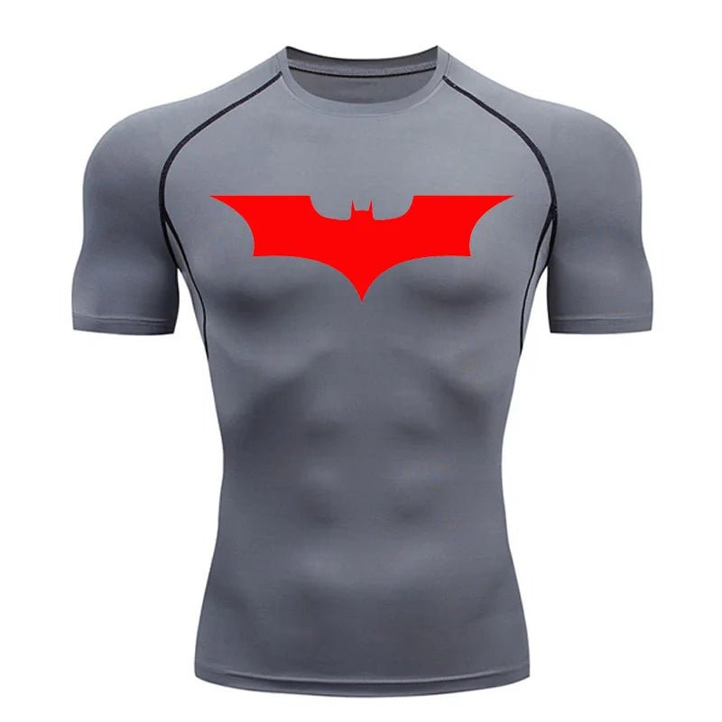 Compression Shirt Men Short Running T Shirt Gym Sports Top Quick Dry Breathable Black Fitness Sportswear Bodybuilding Clothing