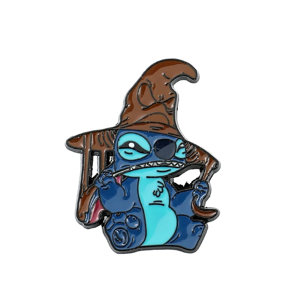 Disney Lilo & Stitch Brooches Cute Stitch Pin for Backpack Cartoon Anime Metal Badges for Bag Hat Accessories Christmas Gifts - Kaiju Mafia