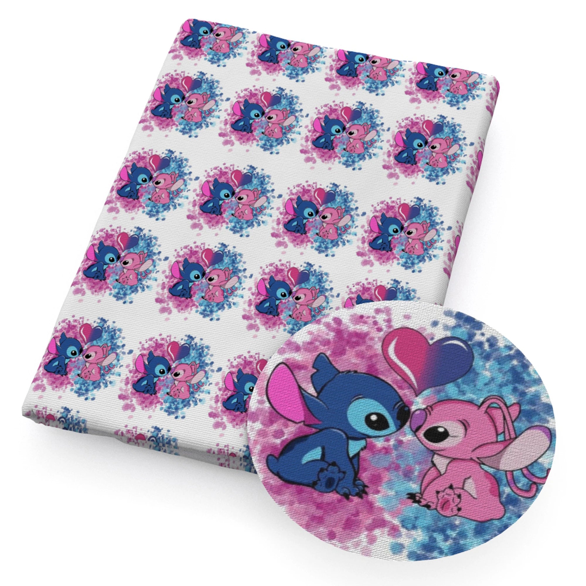 Disney Lilo and Stitch 50*145cm Polyester Cotton Fabric Sewing Quilting Fabric Needlework Material DIY Handmade - Kaiju Mafia