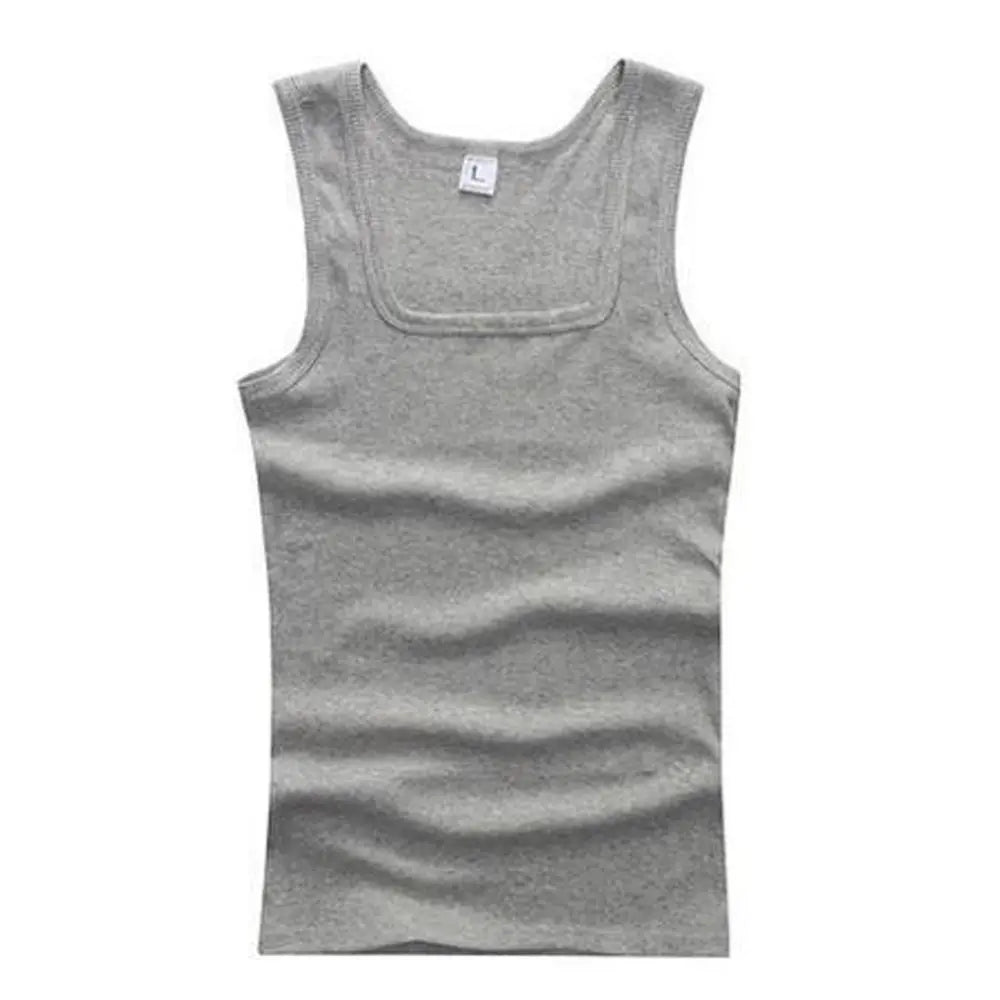 Hot Sale Summer Male clothes Women Basic Elastic tank top Pure Cotton Sleeveless Men&