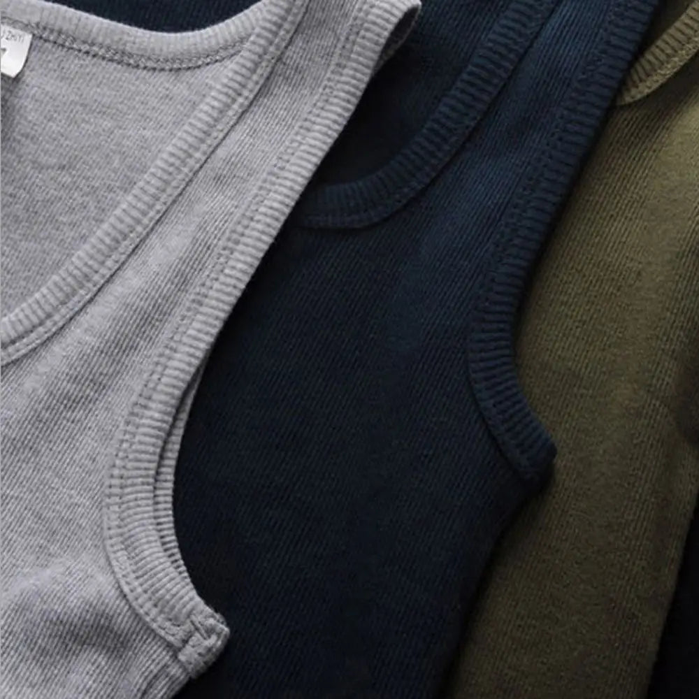 Hot Sale Summer Male clothes Women Basic Elastic tank top Pure Cotton Sleeveless Men&