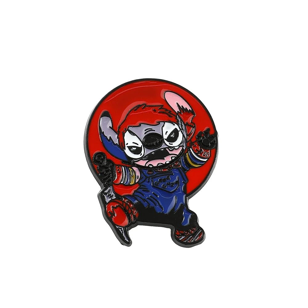 Disney Lilo & Stitch Brooches Cute Stitch Pin for Backpack Cartoon Anime Metal Badges for Bag Hat Accessories Christmas Gifts - Kaiju Mafia