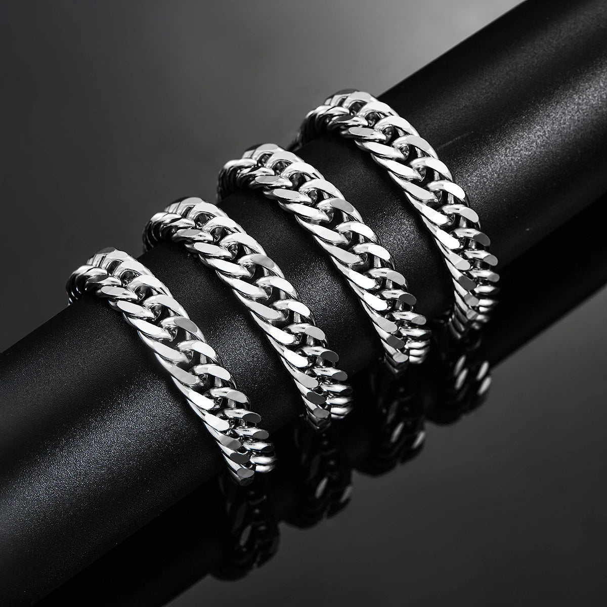 Stainless Steel Cuban Link Chains - Men&