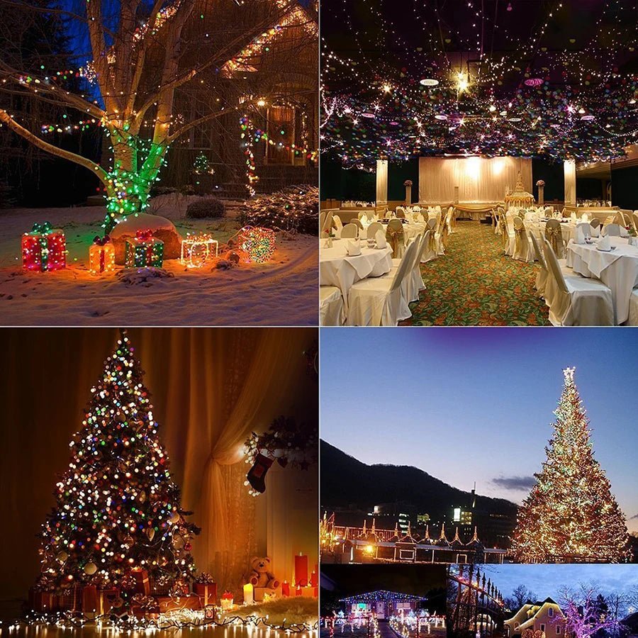10M 20M 30M 50M 100M Waterproof LED String Lights 24V EU US Outdoor Garland for Christmas Trees Xmas Party Wedding Decoration - Kaiju Mafia
