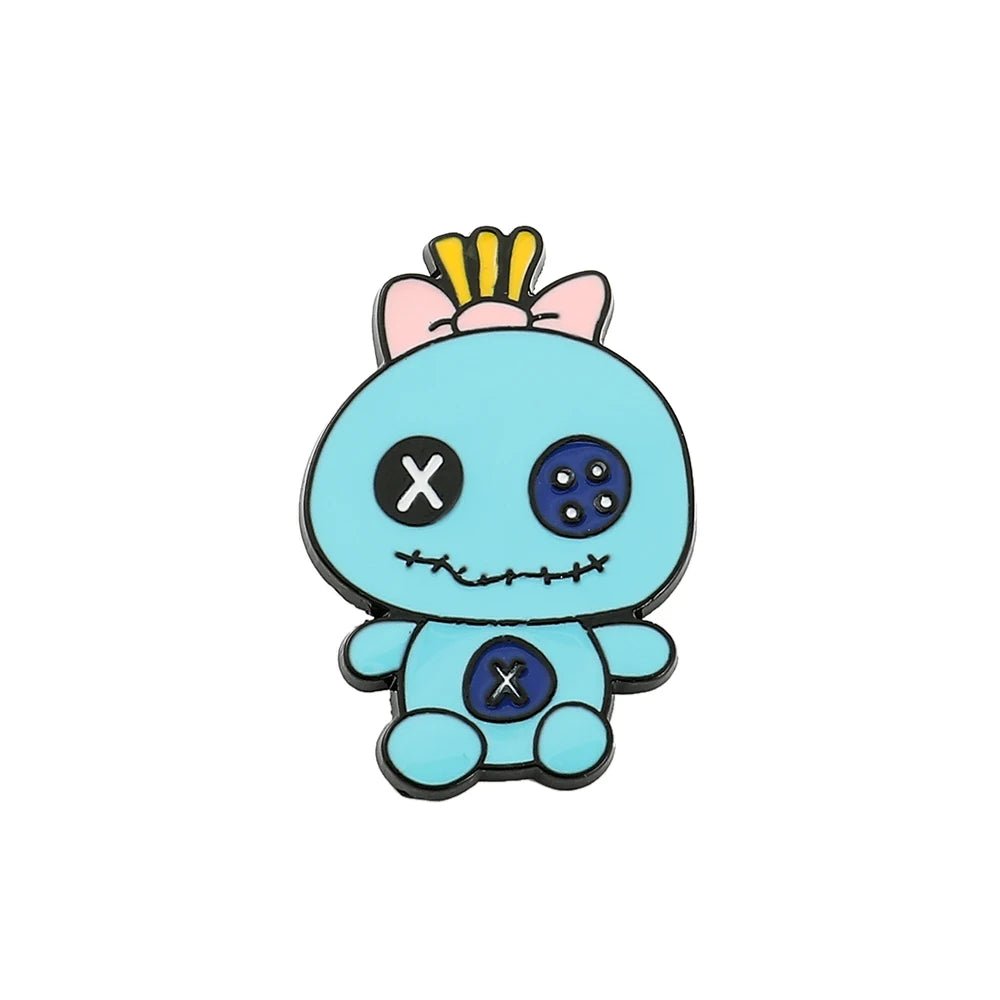 Disney Lilo & Stitch Brooches Cute Stitch Pin for Backpack Cartoon Anime Metal Badges for Bag Hat Accessories Christmas Gifts - Kaiju Mafia