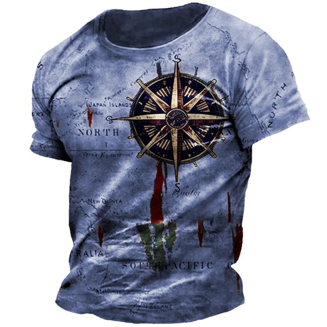 Vintage compass printed men&