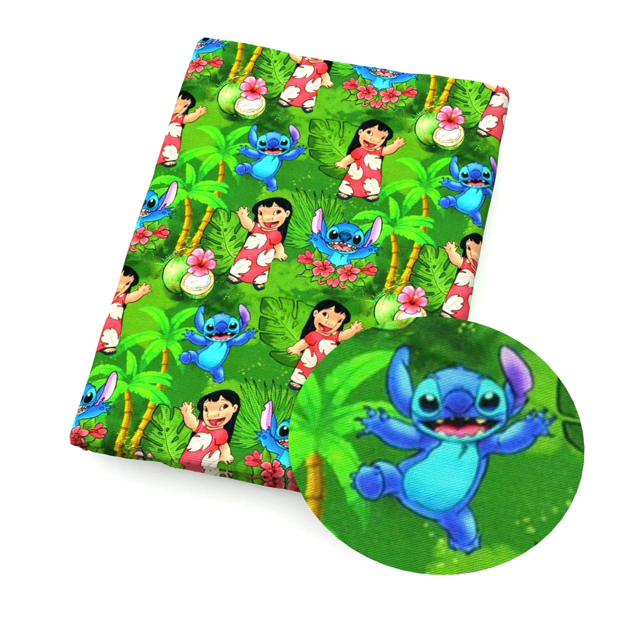 Disney Lilo and Stitch 50*145cm Polyester Cotton Fabric Sewing Quilting Fabric Needlework Material DIY Handmade - Kaiju Mafia