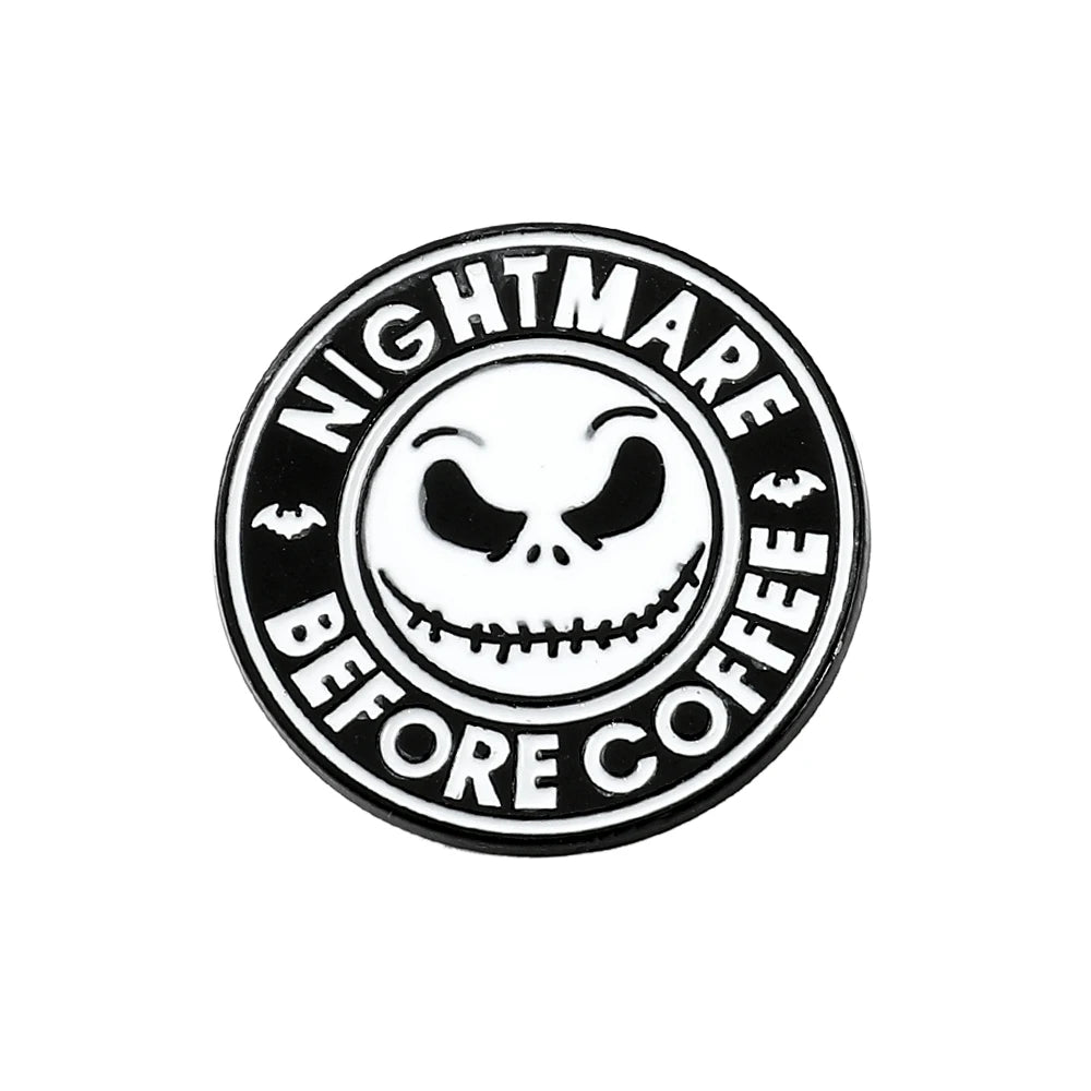 Disney The Nightmare Before Christmas Enamel Pin Cartoon Figure Sally Jack Skellington Metal Badge Brooch Kawaii Accessories - Kaiju Mafia