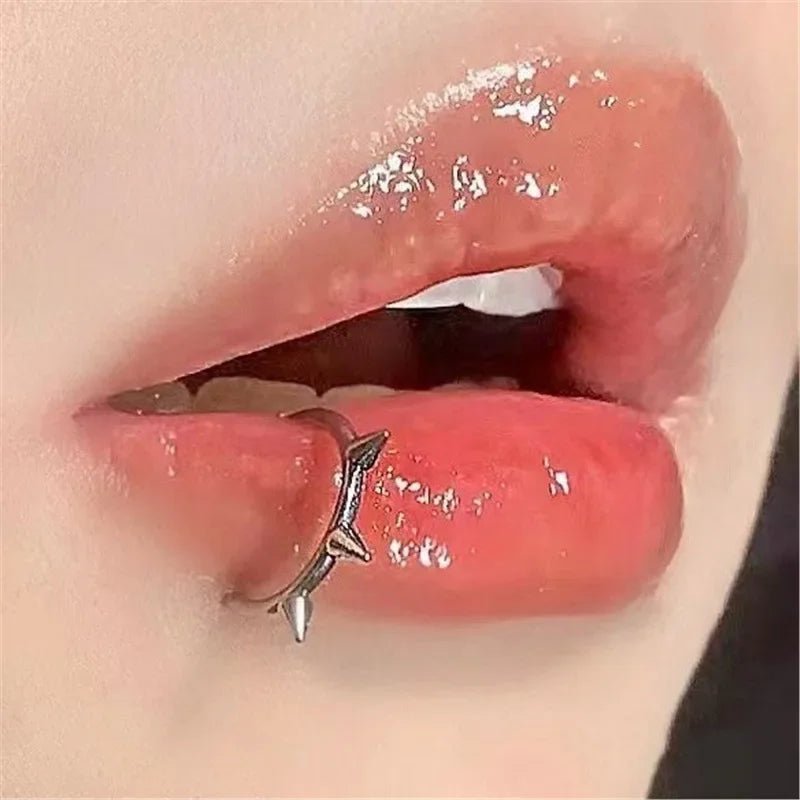 1Pc Stainless Steel Fake Nose Ring Hoop Septum Rings C Clip Lip Ring Earring Fake Nose Piercing Women Body Jewelry Non - Pierced - Kaiju Mafia