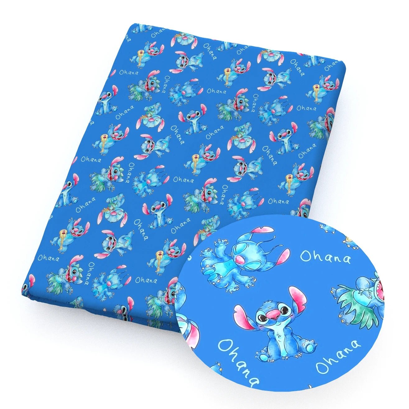 Disney Lilo And Stitch 50*145cm Polyester Cotton Fabric Sewing Quilting Fabric Needlework Material DIY Handmade - Kaiju Mafia