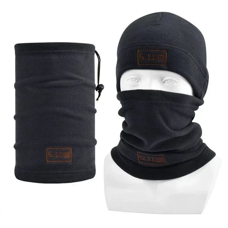 Tactical Military Fleece Hat & Scarf Set - Winter Head Cover & Neck Protector - Kaiju Mafia