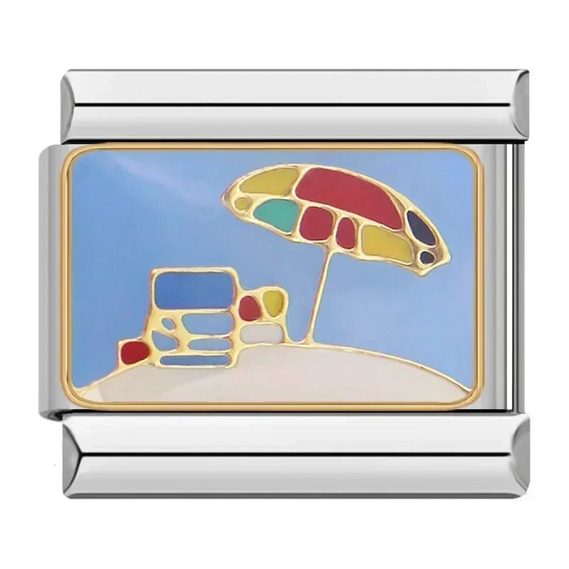 Hapiship 2024 Fashion Spider Star Moon Love Owl Italian Charm Links Fit 9mm Bracelet Stainless Steel Jewelry Making DJ003 - 346 - Kaiju Mafia