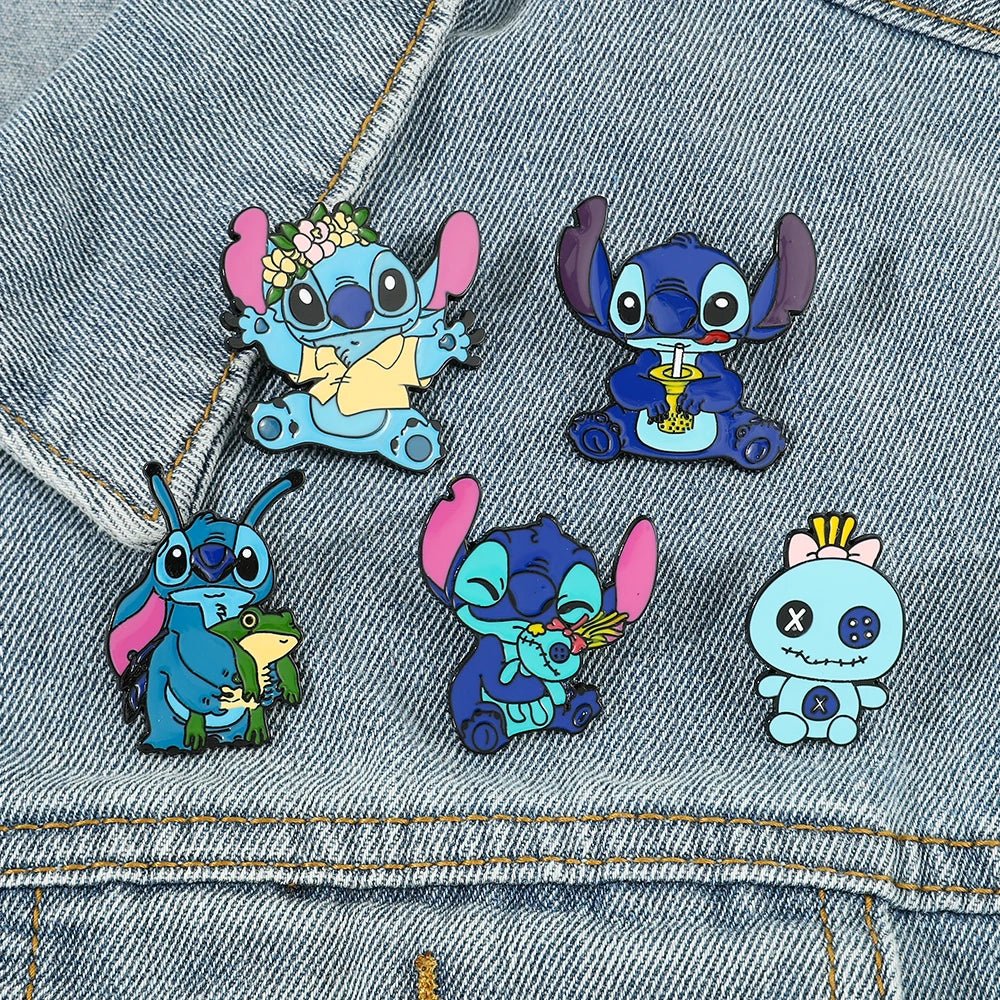 Lilo & Stitch Brooch Pins - Kaiju Mafia