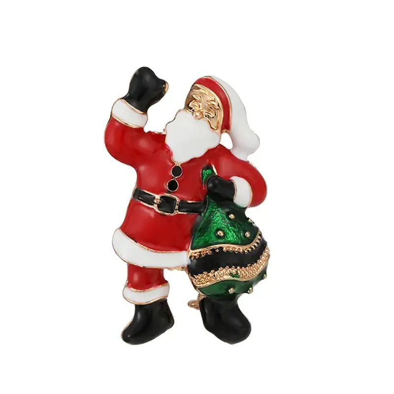 Christmas Rhinestone Brooch Pins - Kaiju Mafia