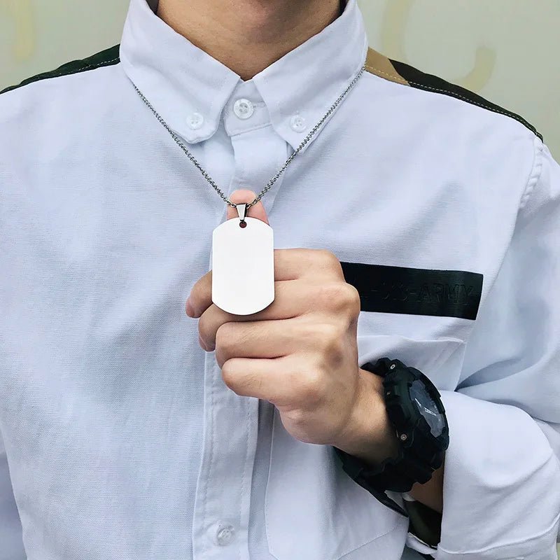 Vnox Double Dog Tag Necklace - Kaiju Mafia