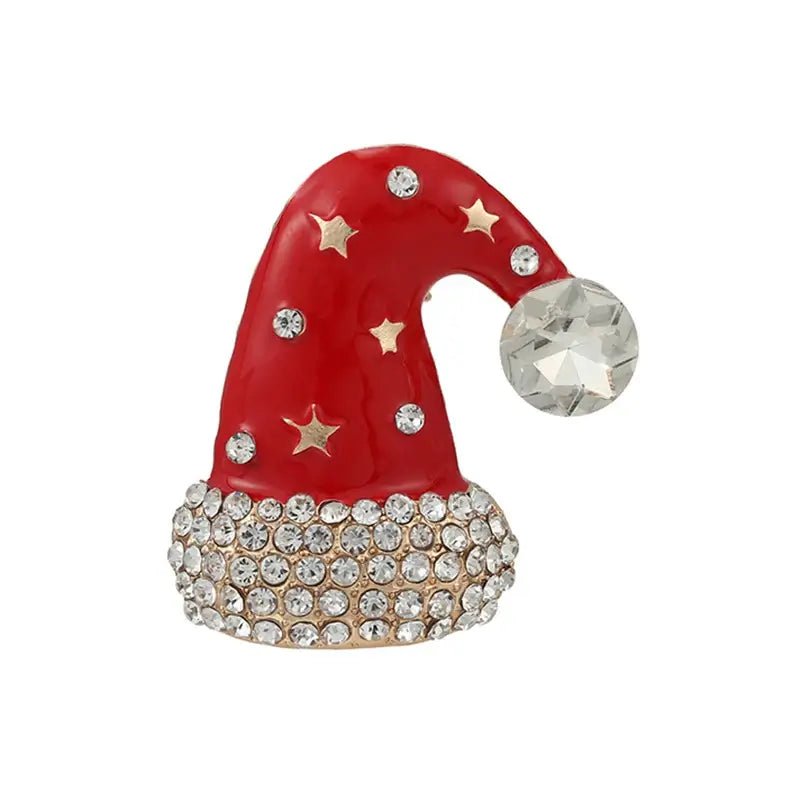 Christmas Rhinestone Brooch Pins - Kaiju Mafia