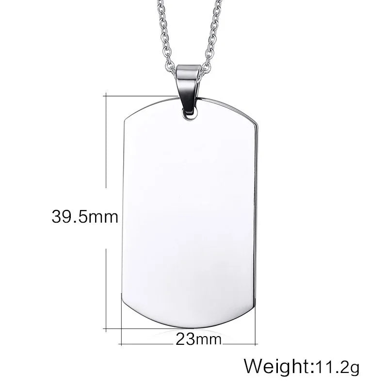 Vnox Double Dog Tag Necklace - Kaiju Mafia