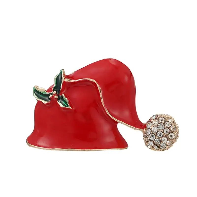 Christmas Rhinestone Brooch Pins - Kaiju Mafia
