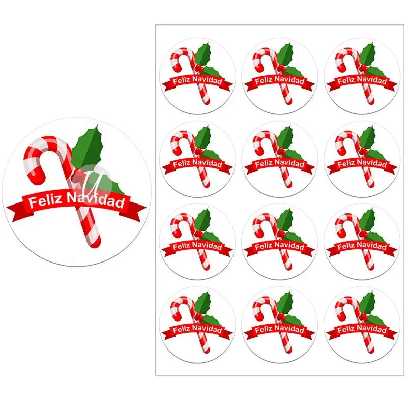 Feliz Navidad Gift Stickers - Kaiju Mafia