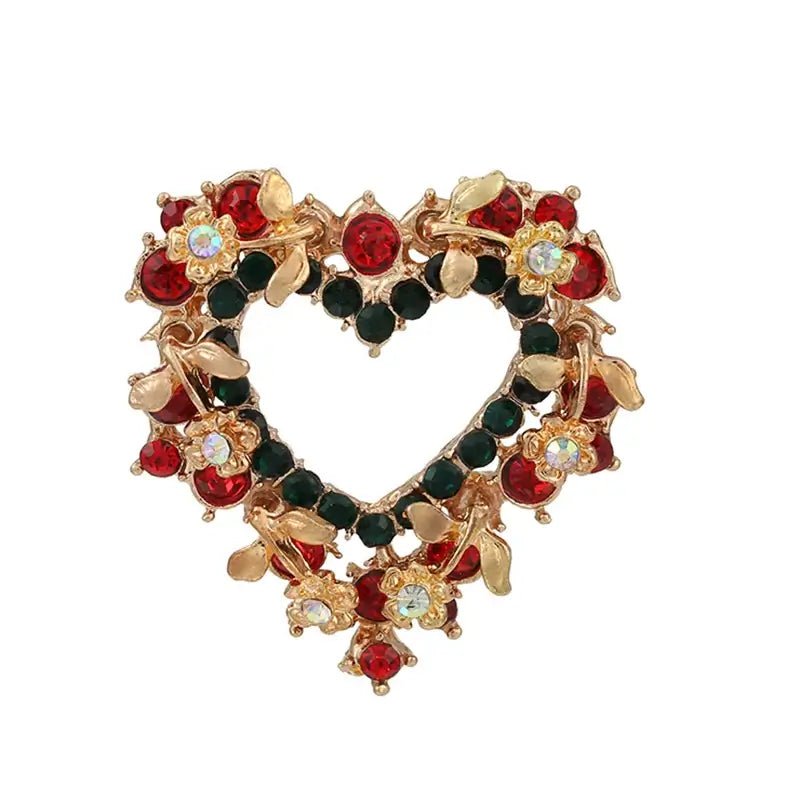 Christmas Rhinestone Brooch Pins - Kaiju Mafia