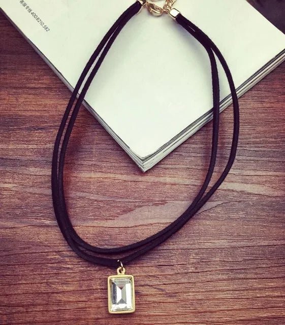 Black Velvet Choker Necklace - Kaiju Mafia