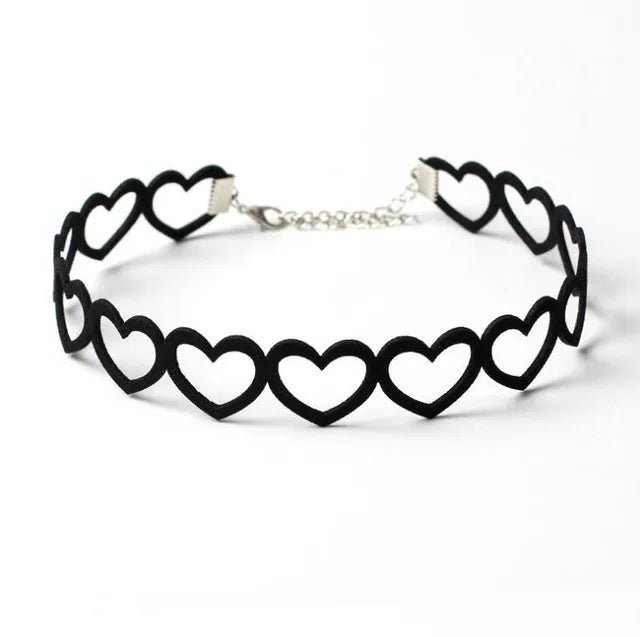 Black Velvet Choker Necklace - Kaiju Mafia