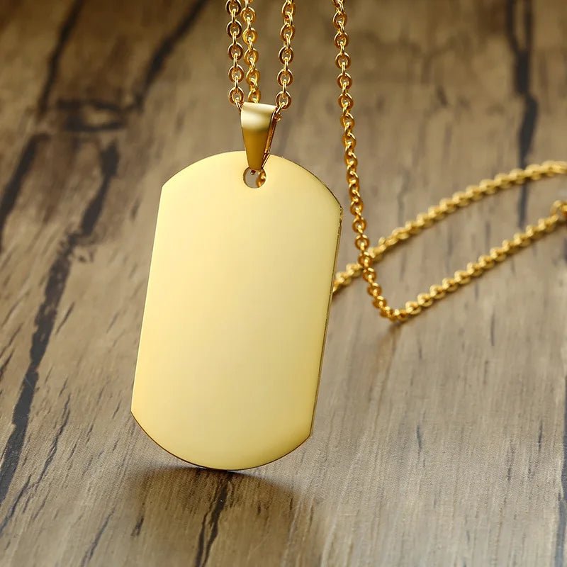 Vnox Double Dog Tag Necklace - Kaiju Mafia