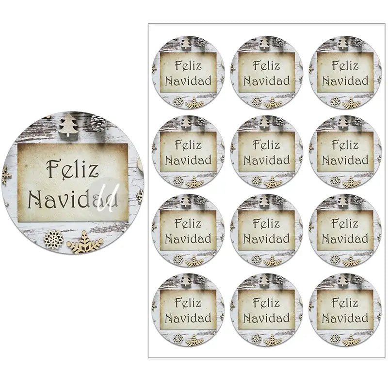Feliz Navidad Gift Stickers - Kaiju Mafia