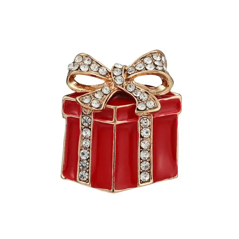 Christmas Rhinestone Brooch Pins - Kaiju Mafia