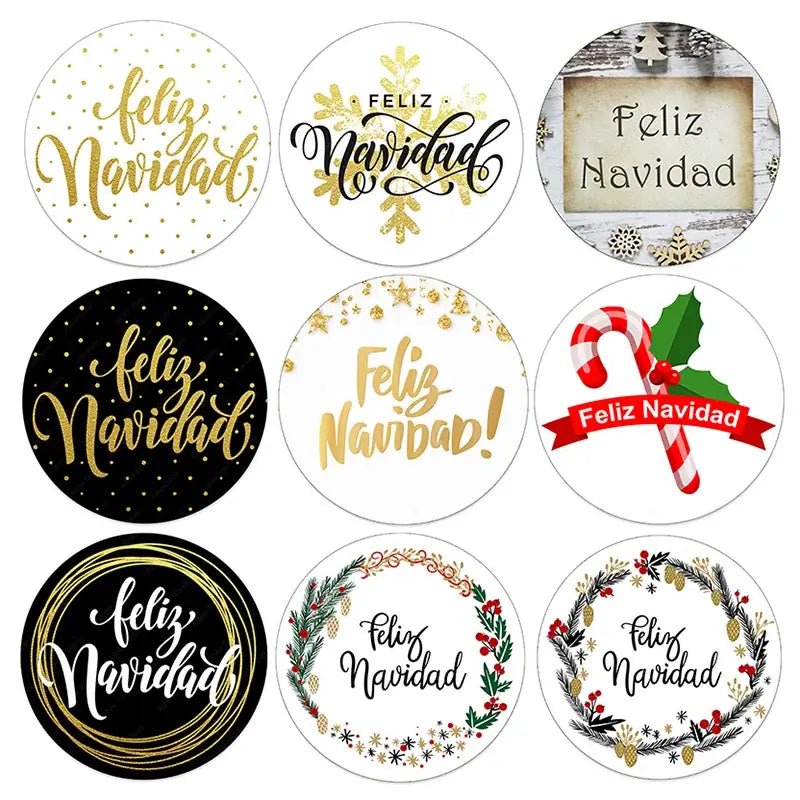 Feliz Navidad Gift Stickers - Kaiju Mafia